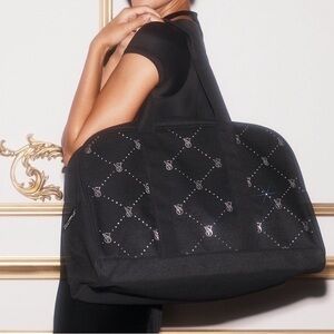 Black Victoria Secret Duffel Bag